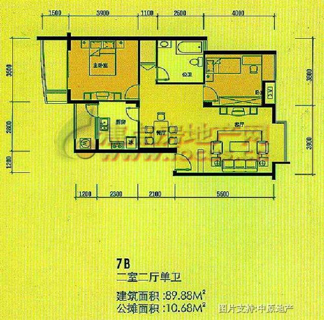 博瑞都市花园7b_博瑞都市花园户型图-成都搜狐焦点网