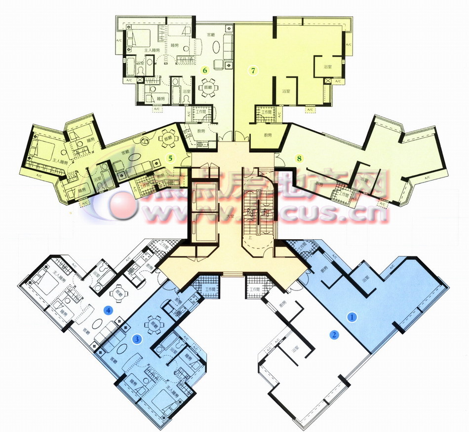 嘉和苑嘉和苑3-4座f梯5-20层平面_嘉和苑户型图-广州搜狐焦点网