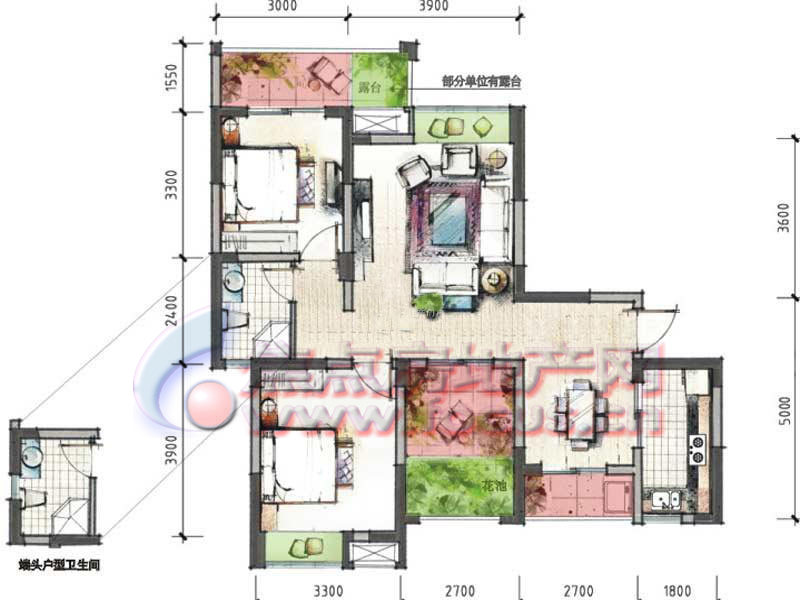 中海国际社区c-house-b_中海国际社区户型图-成都搜狐焦点网