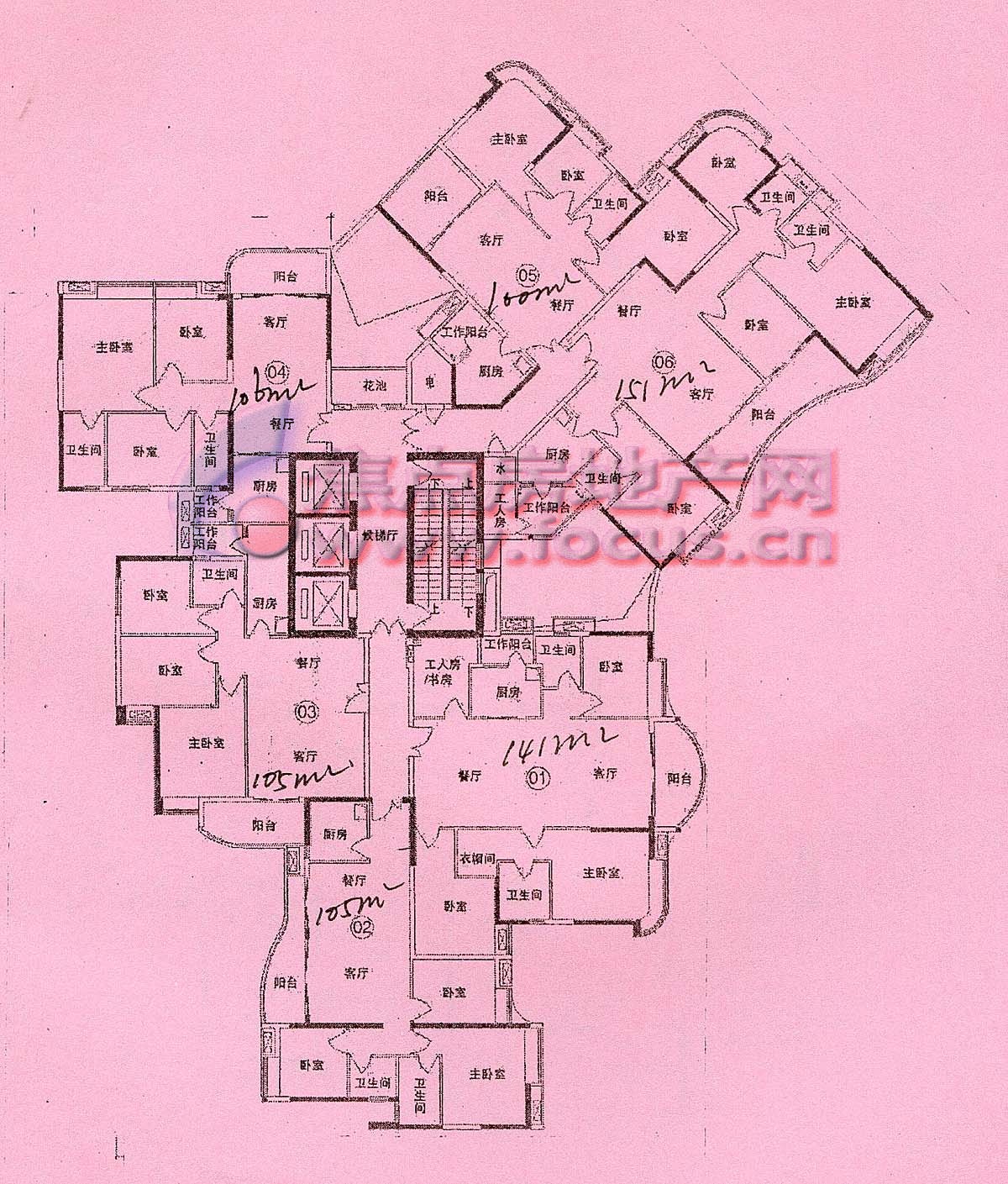 翠城花园翠城花园5期叠翠峰15栋8-33层平面_翠城花园户型图-广州搜狐