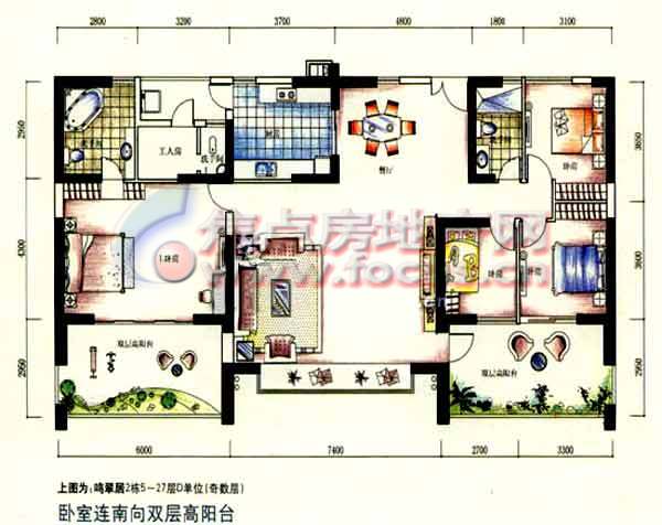 水榭花都六室三厅两卫_水榭花都户型图-深圳搜狐焦点网