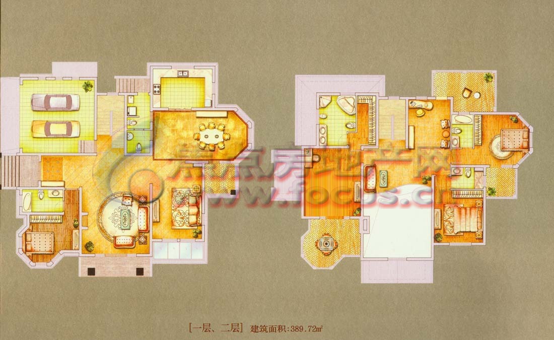 72平方米_南郊别墅户型图-上海