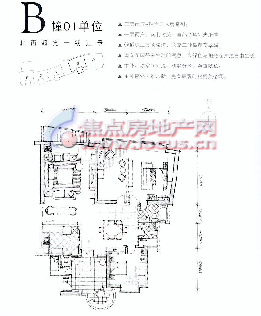 中信君庭中信君庭b栋01单位平面_中信君庭户型图-广州搜狐焦点网