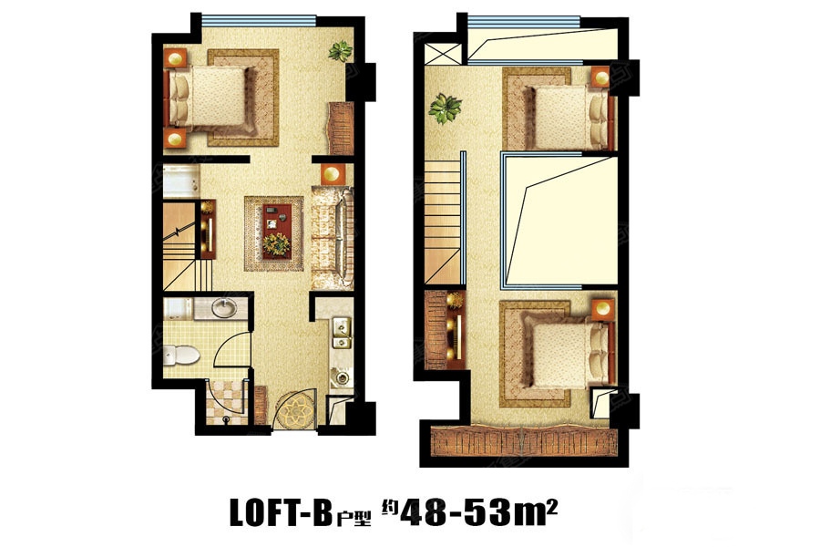 新芒果春天loft公寓b_新芒果春天户型图-郑州搜狐焦点网