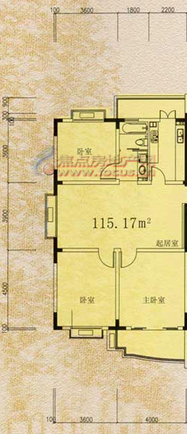 丽景华庭3幢三室一厅一卫_丽景华庭户型图-南京搜狐