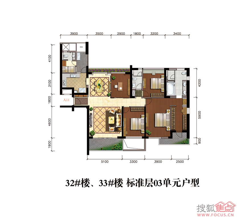 海峡国际社区a区三期(30#-33#楼)32#楼2层03单元