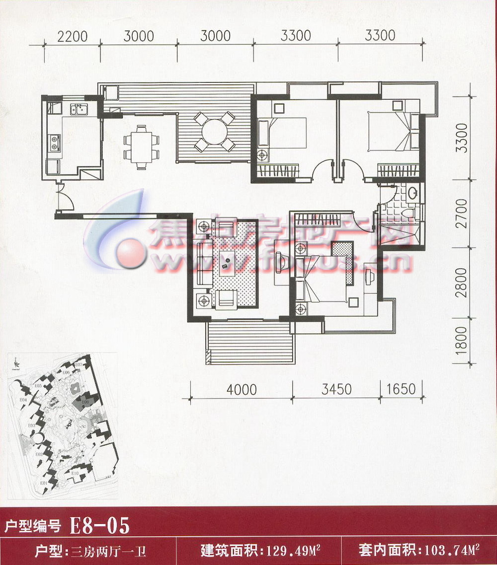 光大榕岸光大榕岸e8-05单元平面_光大榕岸户型图-广州