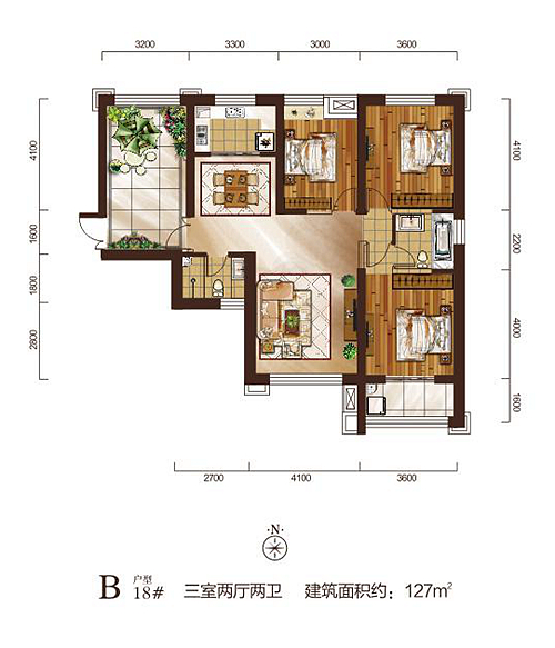 阳光台36518号楼 b户型_阳光台365户型图-西安搜狐