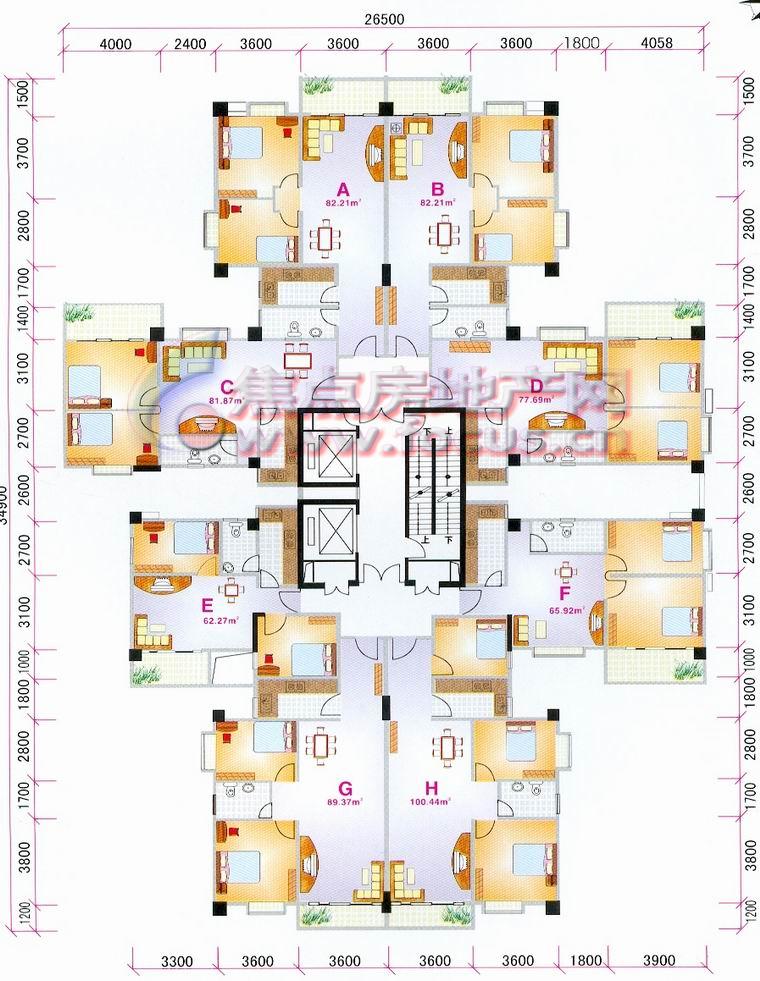 春江花园月晓阁平面_春江花园户型图-广州搜狐焦点网