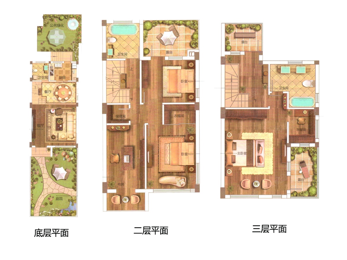 华成天地墅园首府194方领墅_华成天地墅园首府户型图-杭州搜狐焦点网