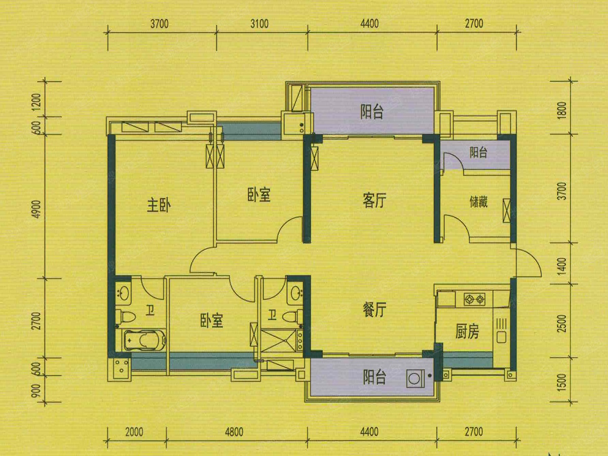 怡翠晋盛花园花园9座02_怡翠晋盛花园户型图-佛山搜狐焦点网