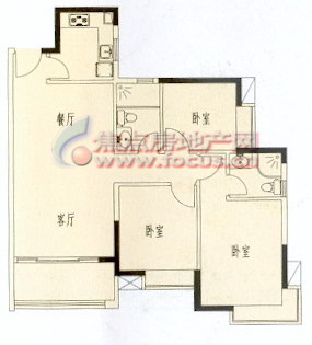 金碧雅苑三房二厅单元_金碧雅苑户型图-广州搜狐焦点网