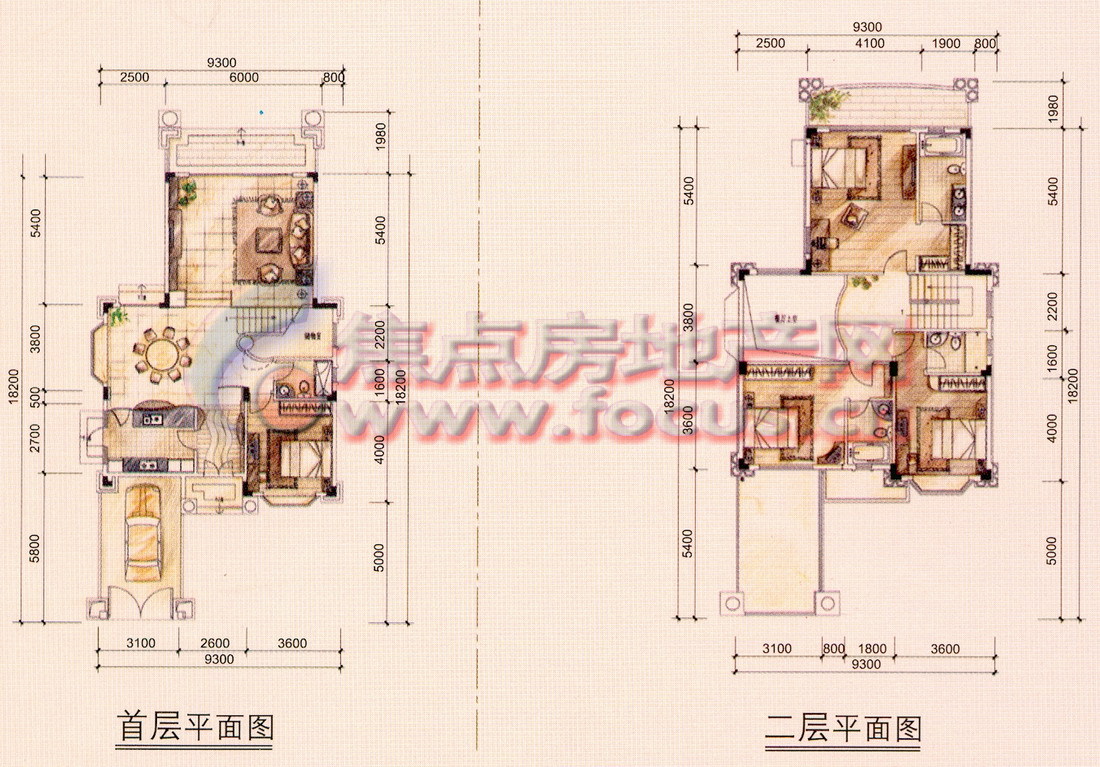 雍景豪园雍景豪园美墅e型别墅平面_雍景豪园户型图