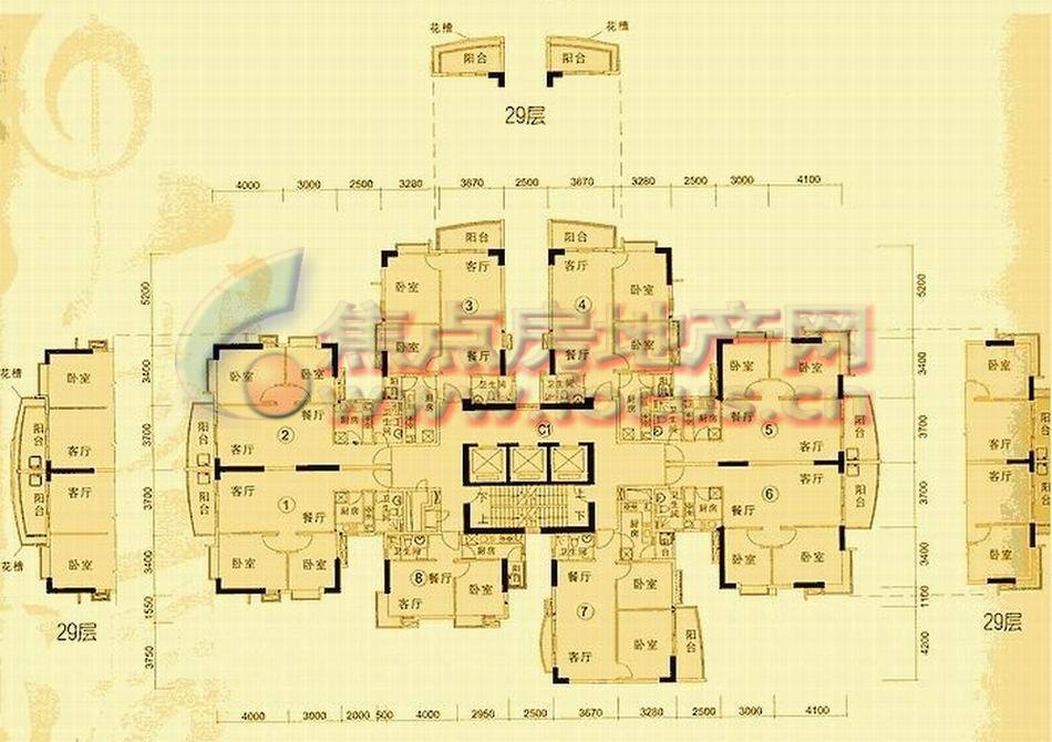 富力东堤湾c1 29-31层_富力东堤湾户型图-广州搜狐焦点网