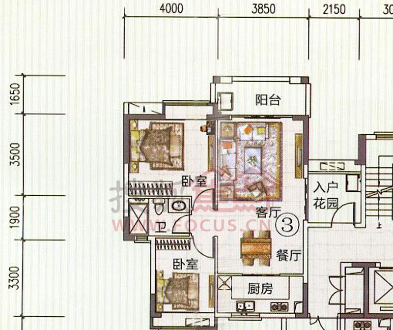 富力金港城g19栋6-10层03单位户型_富力金港城户型图-广州搜狐焦点网