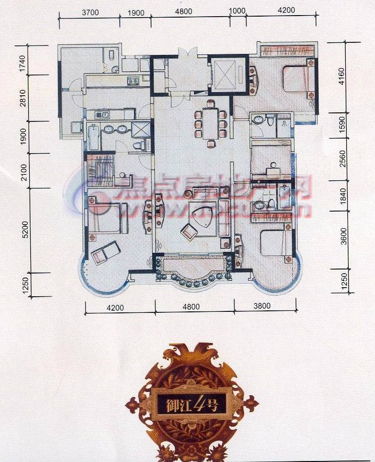 珠江御景湾珠江御景湾御江4号g10座01单位_珠江御景湾户型图-广州搜狐