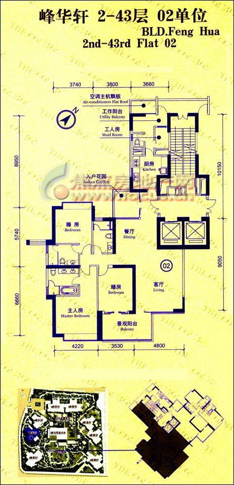 誉峰誉峰峰华轩02单元平面_誉峰户型图-广州搜狐焦点网