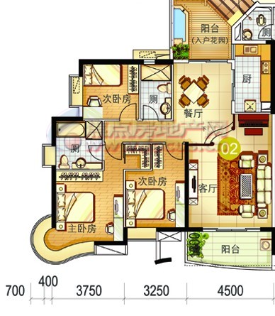 富力桃园富力桃园瀚宫c7-02单元平面_富力桃园户型图-广州搜狐焦点网