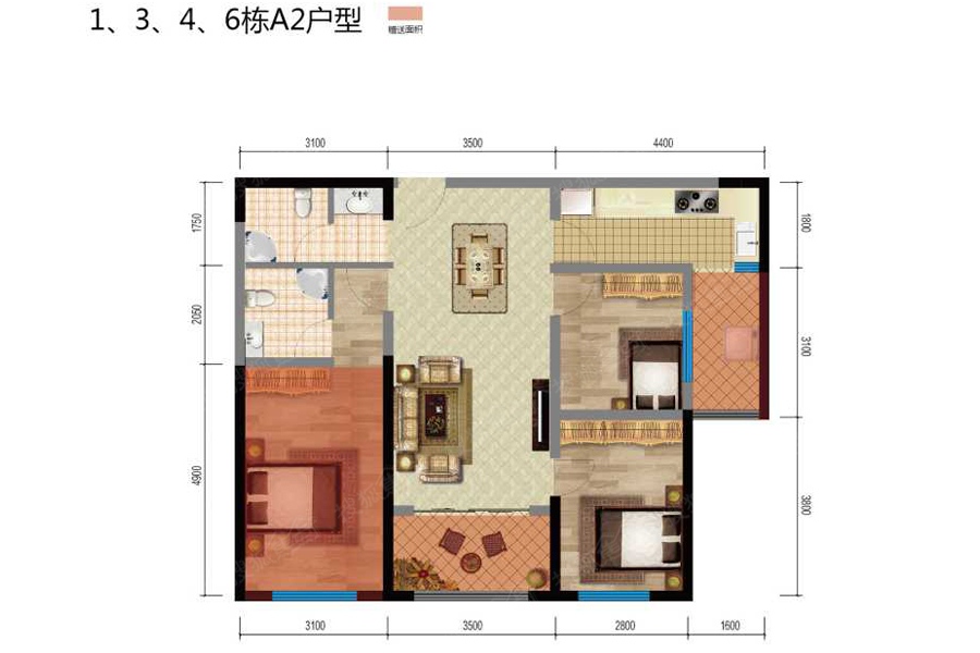 河畔俊园a13地块a2_河畔俊园户型图-昆明搜狐焦点网