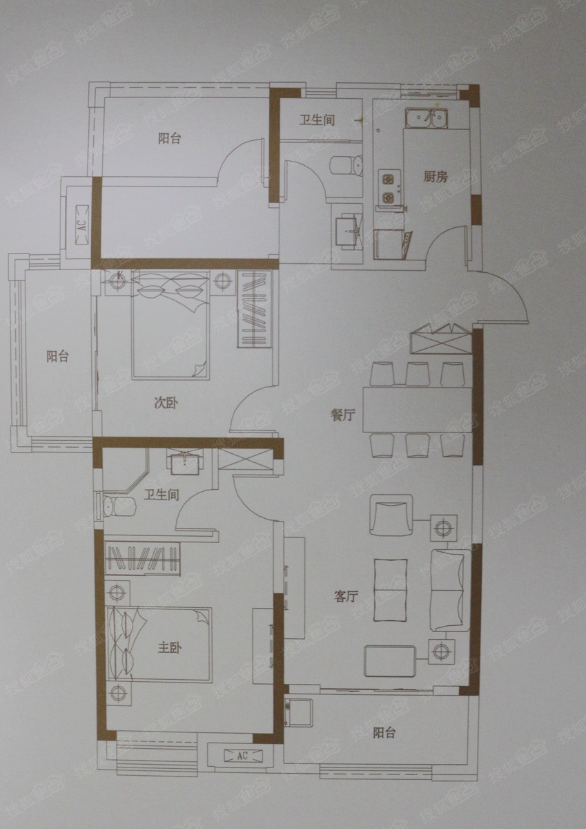 海亮江湾城b3_海亮江湾城户型图-阜阳搜狐焦点网