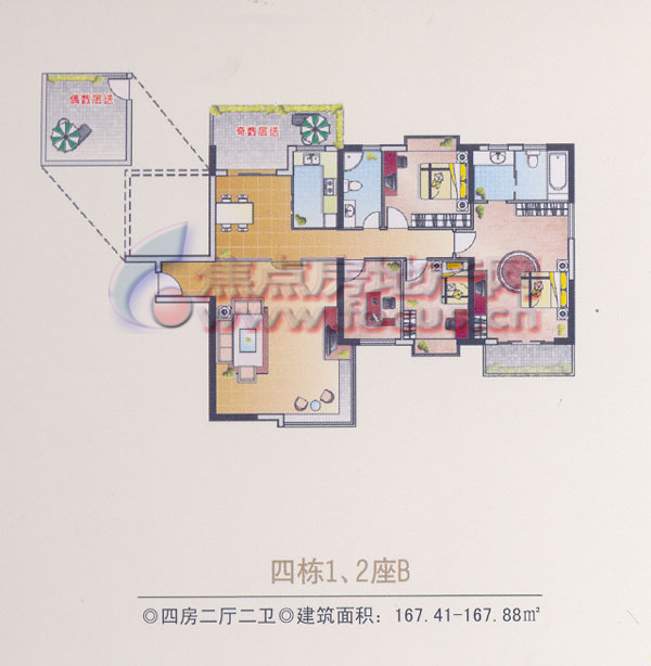 2座b_新锦安雅园户型图-深圳