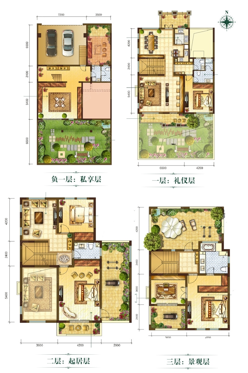 绿地与湖独栋别墅_绿地与湖户型图-西安搜狐焦点网