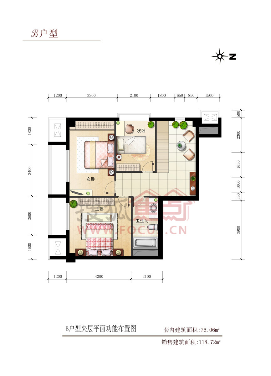 兴创·d标6号楼b二层118.72平方米