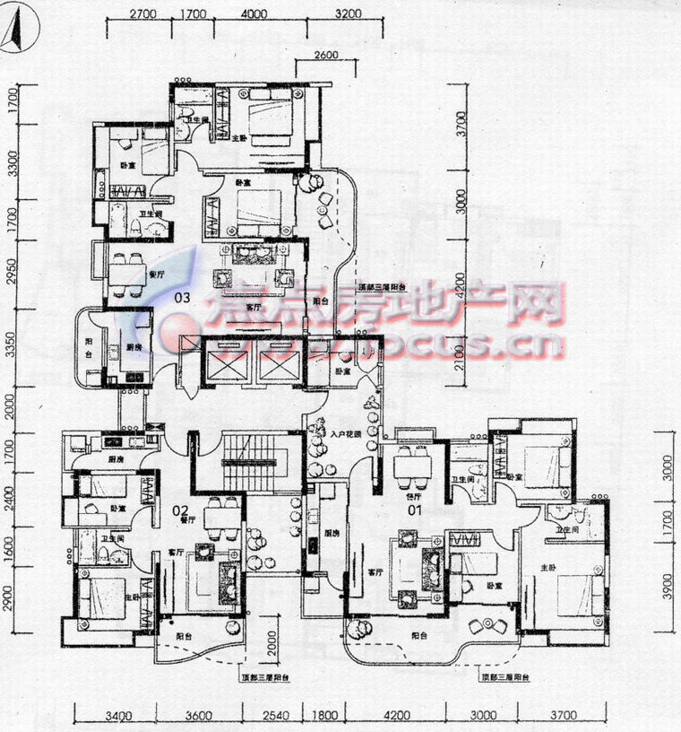 光大花园榕景四季d10栋标准层平面_光大花园户型图-广州搜狐焦点网