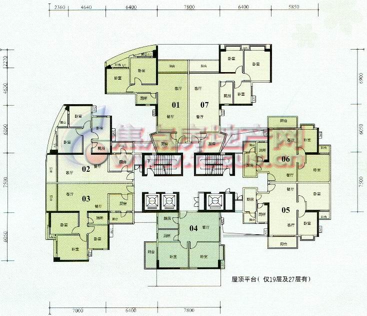 翠城花园10栋5-14层,19-22层,27-30层平面_翠城花园户型图-广州搜狐