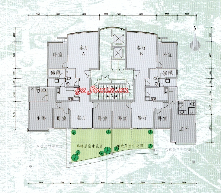 金碧华府a1栋琉金天府面积_金碧华府户型图-广州搜狐