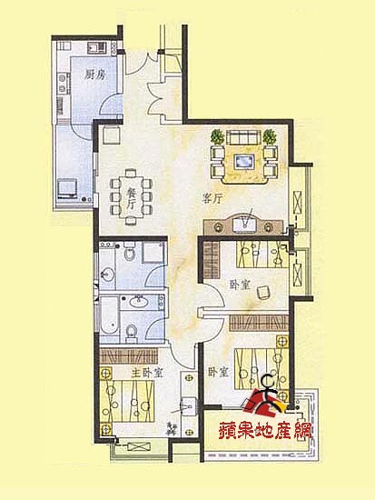 锦园新世纪f户型_锦园新世纪户型图-西安搜狐焦点网