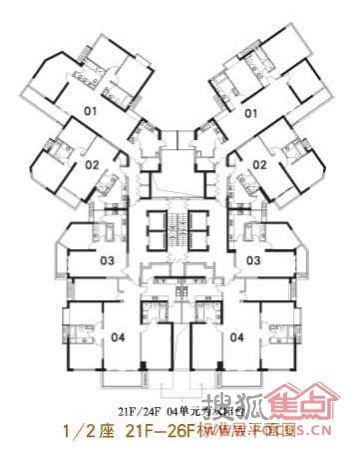 东方曼哈顿三期(世纪豪庭)1,2座21-26层