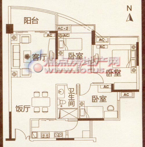 jpg_天河北岸侨英花园户型图-广州搜狐焦点网