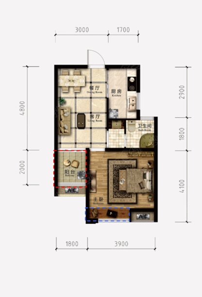 55平方米 一室一厅的房子 可以请装修公司改成两室一厅的吗