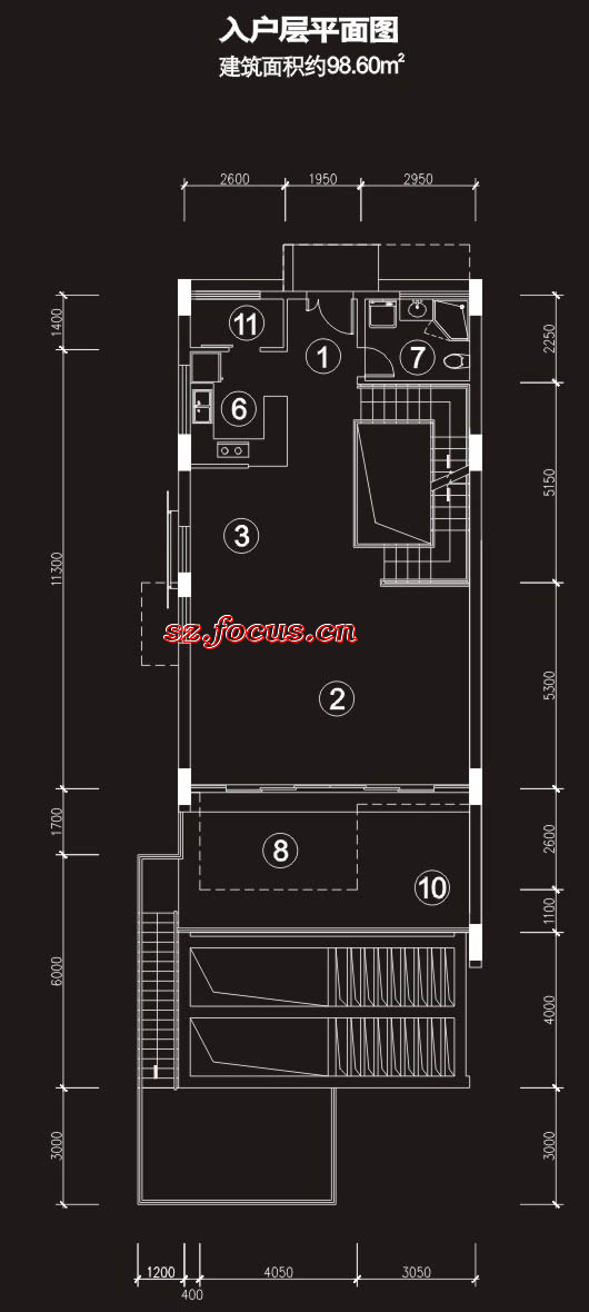 万科17英里(一期)sea house01之二_万科17英里户型图-深圳搜狐焦点网