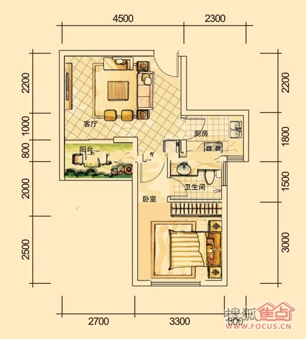 华强城澳然天成户型2_华强城澳然天成户型图-芜湖搜狐焦点网