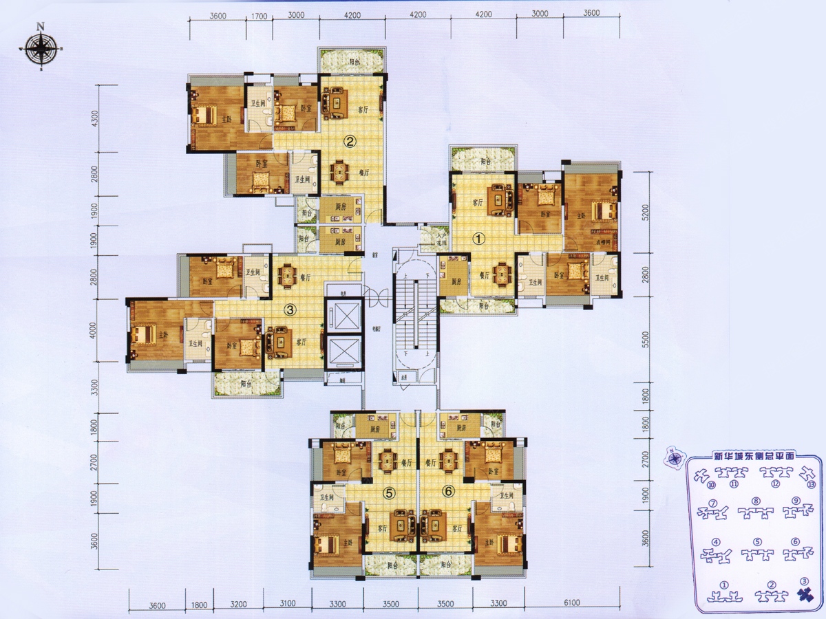 鹤山新华城3栋06户型_鹤山新华城户型图-广州搜狐焦点