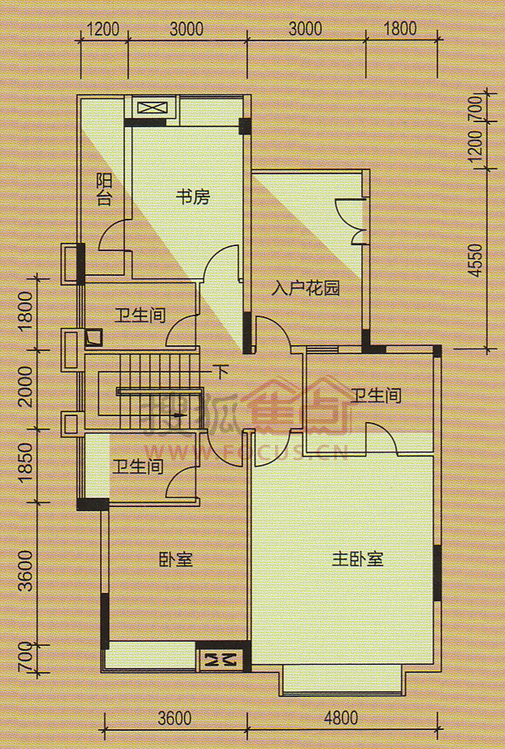 松湖春天揽庭二层平面图_松湖春天户型图-东莞搜狐焦点网