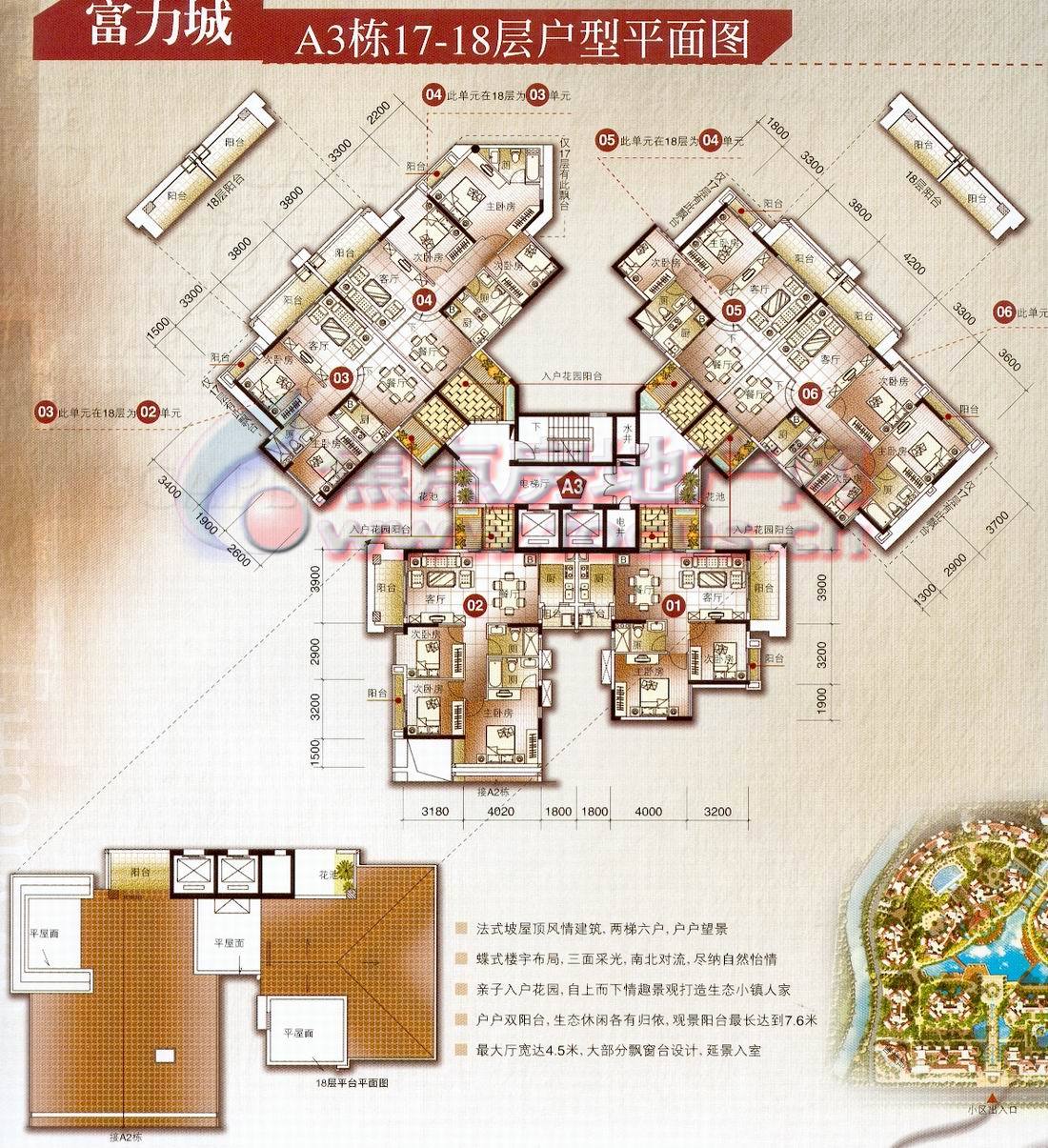 广州富力城广州富力城a3栋17-18层平面_广州富力城户型图-广州搜狐