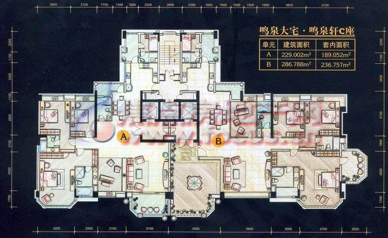 珠江帝景鸣泉大宅(鸣泉轩)_珠江帝景户型图-广州搜狐焦点网