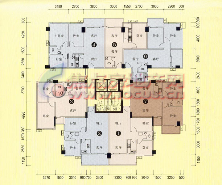 加怡花园加怡雅居c栋标准层_加怡花园户型图-广州搜狐