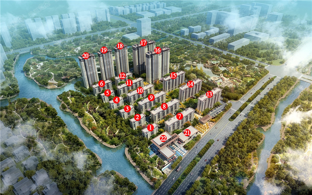 【中洲花溪地】约111-132㎡滨水洋房,宽景小高层年末钜献