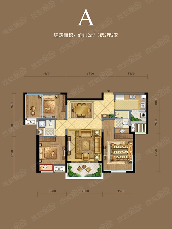 复地金融岛三期户型图图片