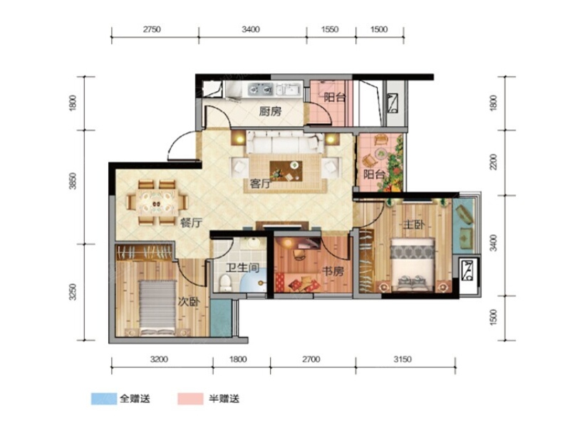 石柱财信城户型图图片