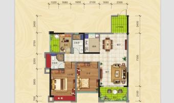 地标海东广场户型图