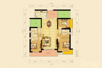 荣盛中央广场户型图