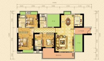 荣盛中央广场户型图