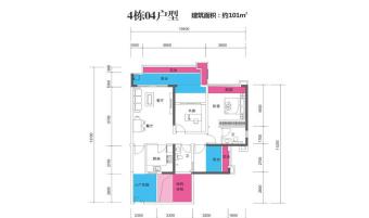 民大蓝海丽舍户型图