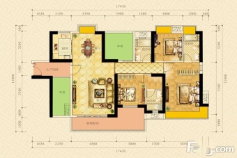 荣盛中央广场户型图