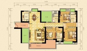 荣盛中央广场户型图